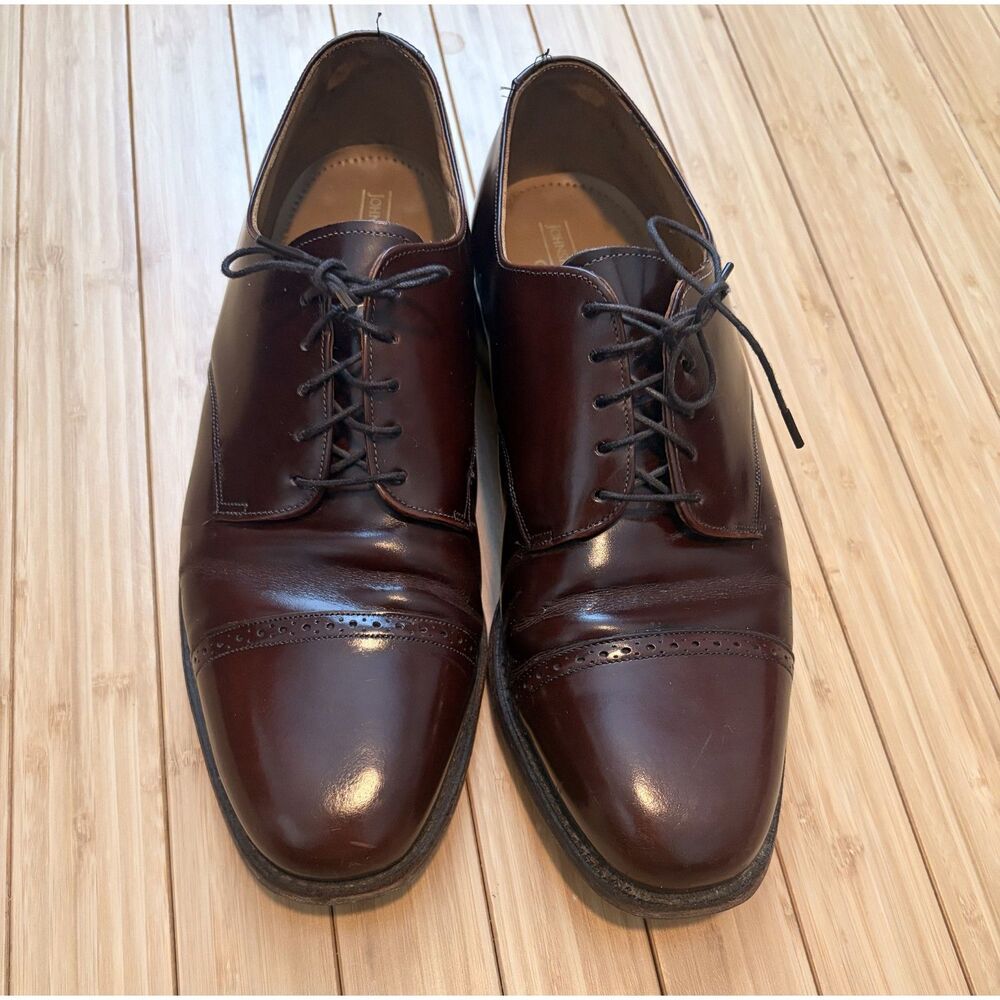 Johnston & Murphy Optima Comfort Oxford Leather Dress Shoes Men's 10.5